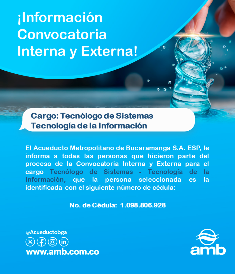 GANADOR CONVOCATORIA 26 Ene 26