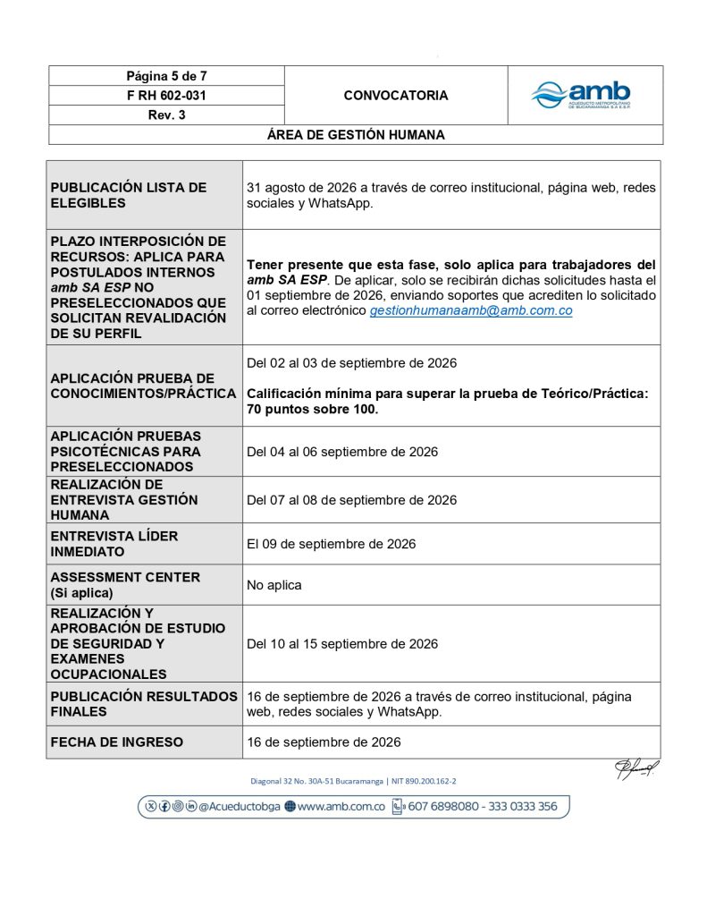 Convocatoria Interna Ayudante Operador de Planta page 0005