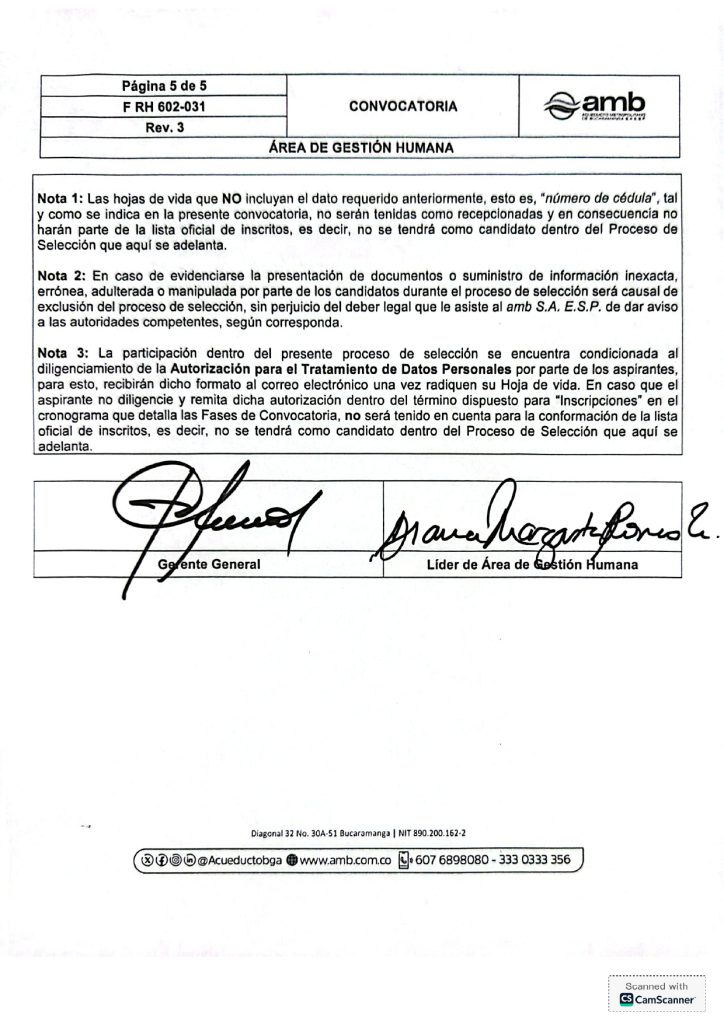 Convocatoria Interna y Externa Auxiliar Operativo IV Infraestructura page 0005
