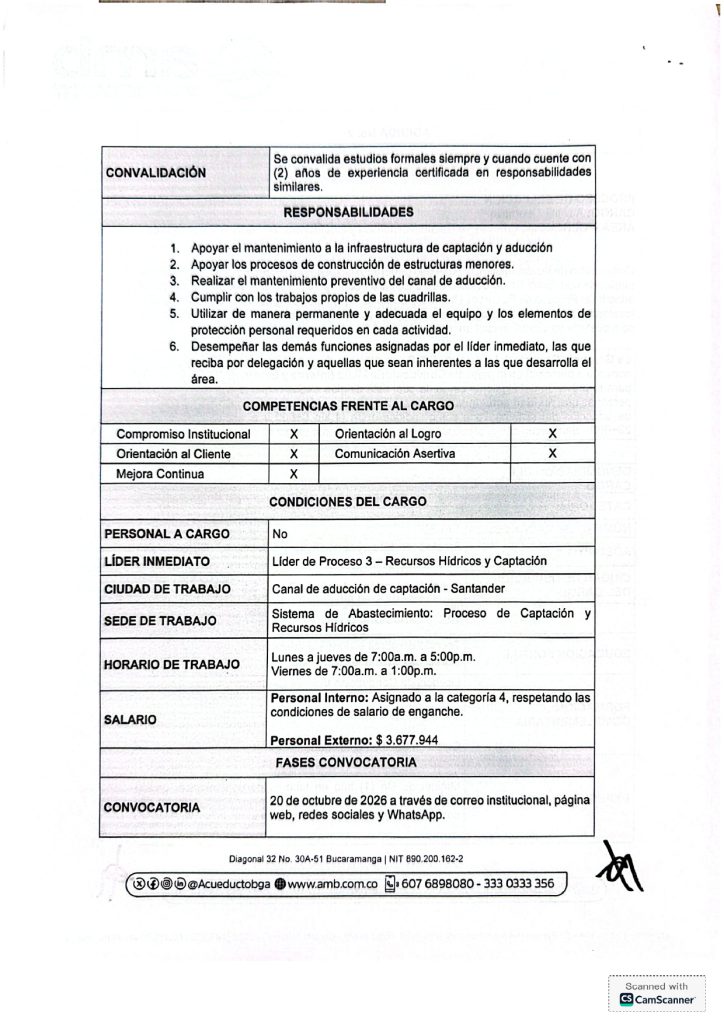 Adenda No. 2 Auxiliar Operativo IV Captacion Tona Santander page 0002