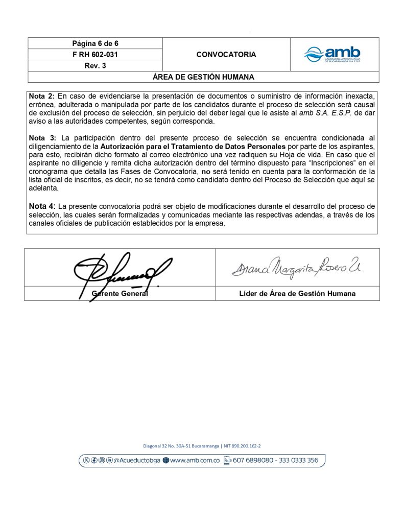 Convocatoria interna y externa Profesional Asistente Control de Gestion page 0006