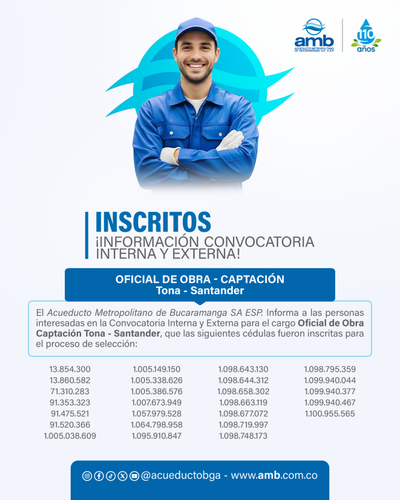 Convocatoria 28 10 26 Oficial de Obra